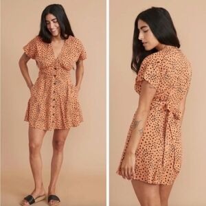 Marine layer Camila dress in cheetah
